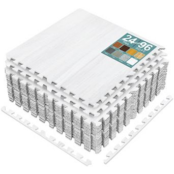 Sorbus 24 Tiles 96 Sq ft Interlocking Floor Foam Tile Mats - for Home, Playroom, Trade Show
