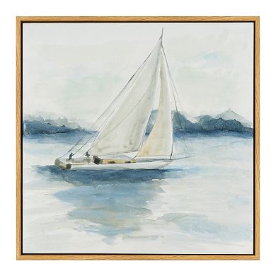 Sail From The Coast Canvas Wall Art Set of 2