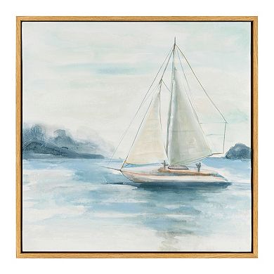 Sail From The Coast Canvas Wall Art Set of 2