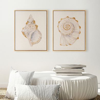 Magic Seashells Canvas Wall Art Set of 2
