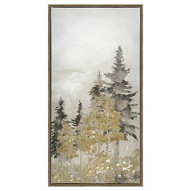 Gold and Indigo I Canvas Wall Art Set of 2