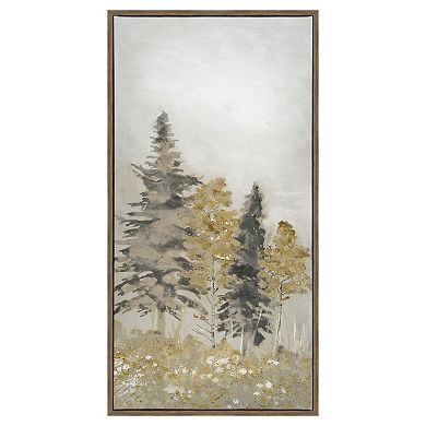 Gold and Indigo I Canvas Wall Art Set of 2