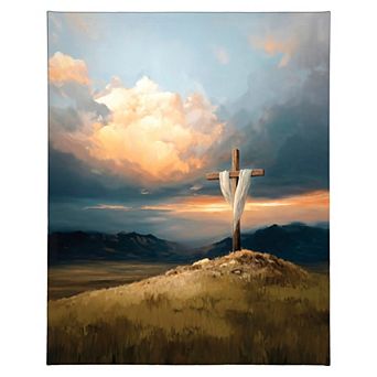 Cross Landscape Canvas Wall Art