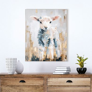 Abstract Lamb Canvas Wall Art