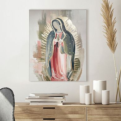 Abstract Our Lady of Guadalupe Canvas Wall Art