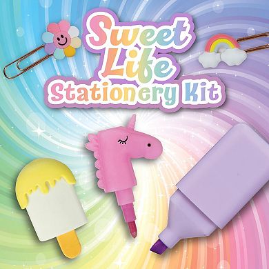 Tulip Sweet Life 16-Piece Stationery Kit with Colorful Accessories