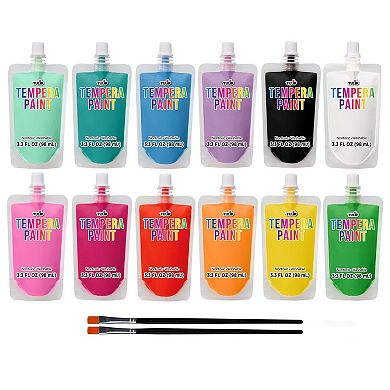 Tulip 12-Piece Washable Tempera Paint Kit