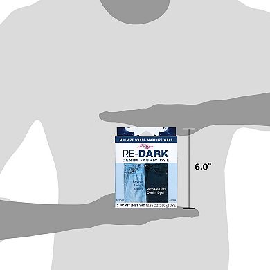 Tulip Re-Dark 3-Piece Denim Fabric Dye Kit