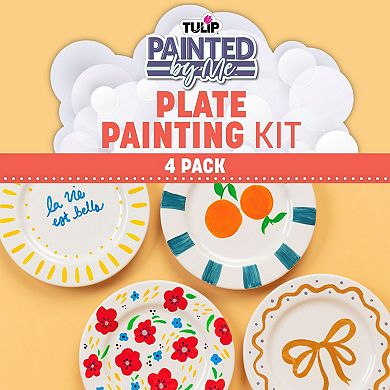 Tulip Painted by Me 4-Pack Plate Painting Kit