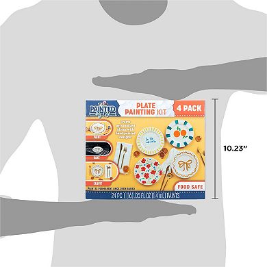 Tulip Painted by Me 4-Pack Plate Painting Kit