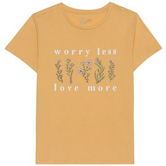 Plus Size Worry Less, Love More Graphic Tee