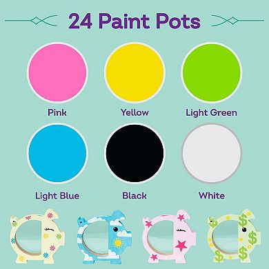 Tulip Piggy Bank 4-Piece Painting Kit