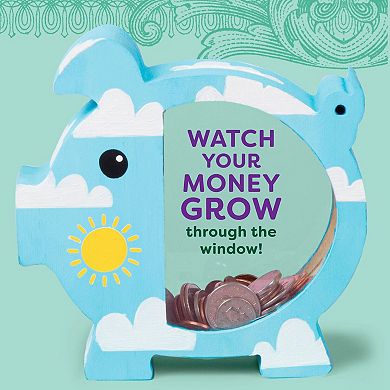 Tulip Piggy Bank 4-Piece Painting Kit