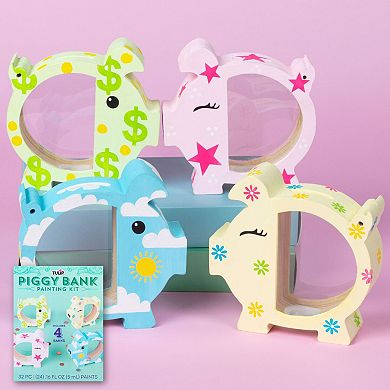 Tulip Piggy Bank 4-Piece Painting Kit