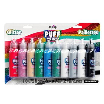 Tulip Puff Paint Glitter 10-Pack Craft Set