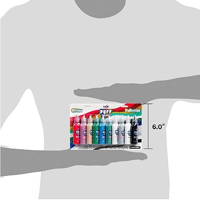 Tulip Puff Paint Glitter 10-Pack Craft Set