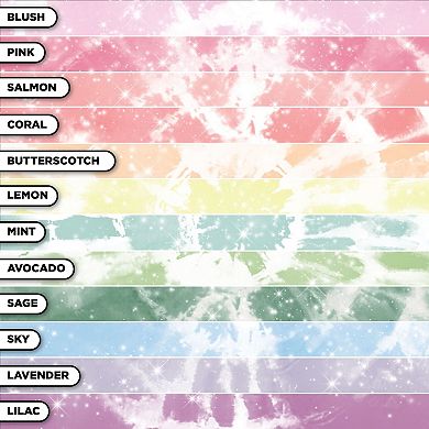 Tulip Glitter Tie-Dye 76-Piece Party Kit
