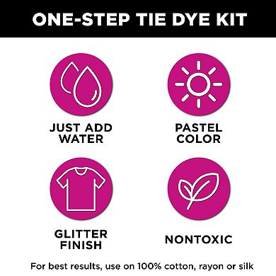 Tulip Glitter Tie-Dye 76-Piece Party Kit