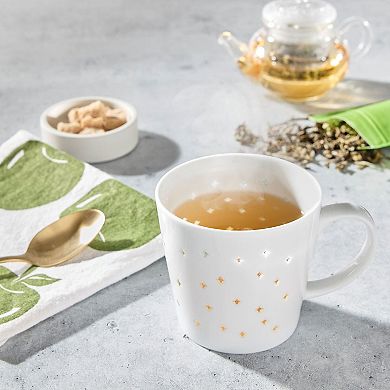 Tulip 2-Pack Transparent Diamond-Patterned Mugs