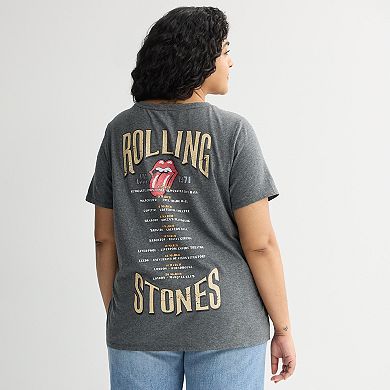 Plus Size Rolling Stones 1971 Short Sleeve Graphic Tee