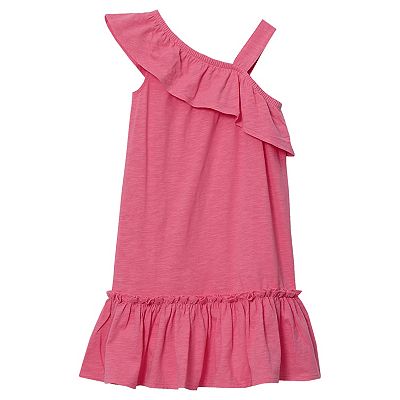 lands end pink dress Lands End Women's Size 0 Petite Short Sleeve Woven Lace Top Tunic Dress,  Pink