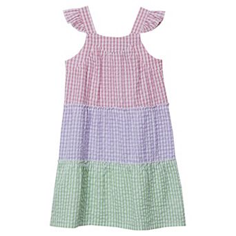 Girls 2-16 Lands' End Tiered Woven Dress