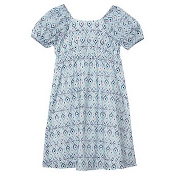 Girls 2-16 Lands' End Short Sleeve Bow Dress