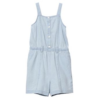 Girls 2-16 Lands' End Lightweight Denim Romper