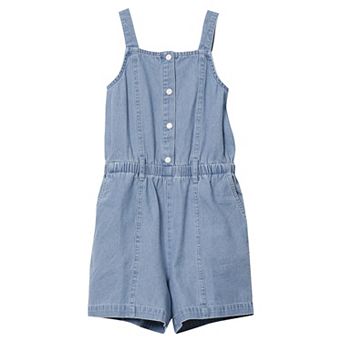 Girls 2-16 Lands' End Lightweight Denim Romper