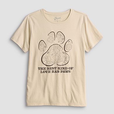 Women's Love Has Paws Short Sleeve Graphic Tee