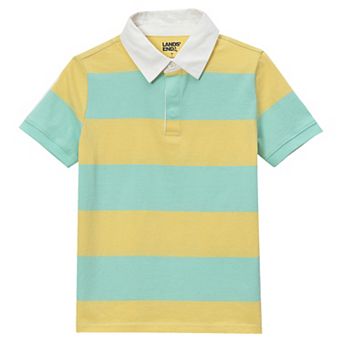Boys 2-20 Lands' End Short Sleeve Rugby Polo