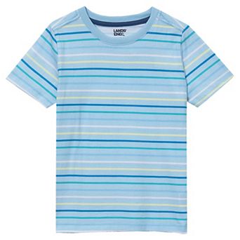 Boys 2-20 Lands' End Short Sleeve Stripe Crewneck T-Shirt