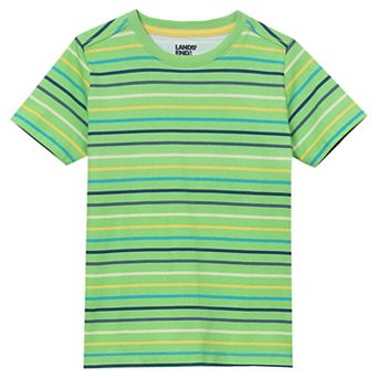 Boys 2-20 Lands' End Short Sleeve Stripe Crewneck T-Shirt
