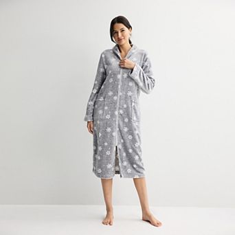 Women's Croft & Barrow® Long Plush Sleep Robe
