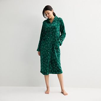 Women's Croft & Barrow® Long Plush Sleep Robe