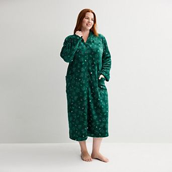 Plus Size Croft & Barrow® Long Plush Sleep Robe