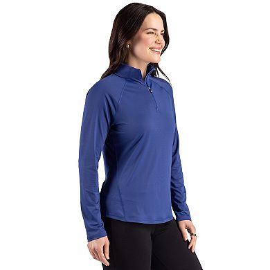 Cutter & Buck Prospect Epic Confidence Recycled Textured Stretch Womens Quarter Zip
