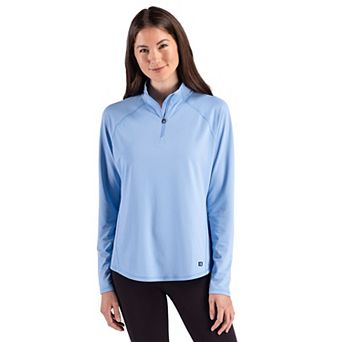 Cutter & Buck Prospect Epic Confidence Recycled Textured Stretch Womens Quarter Zip