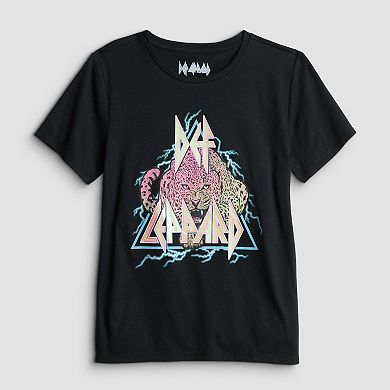 Women's Def Leppard Triangle Graphic Short Sleeve Tee