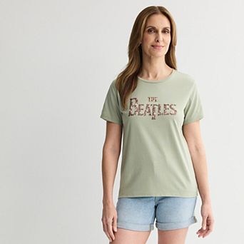Women's The Beatles Floral Graphic Tee