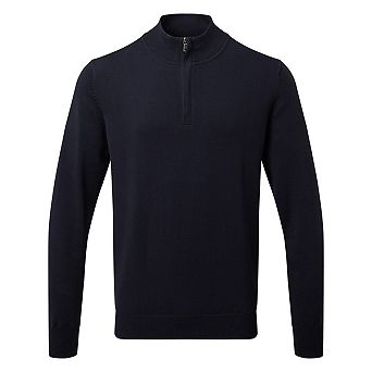 Asquith & Fox Mens Cotton Blend Zip Sweatshirt