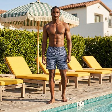 Men's Rokka&Rolla 7-inch Compression Liner Swim Bottoms with Back Zipper Pocket