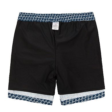 Men's Rokka&Rolla 7-inch Compression Liner Swim Bottoms with Back Zipper Pocket