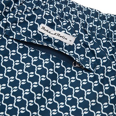 Men's Rokka&Rolla 7-inch Compression Liner Swim Bottoms with Back Zipper Pocket
