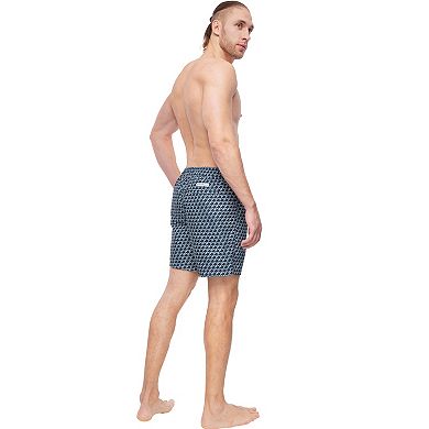 Men's Rokka&Rolla 7-inch Compression Liner Swim Bottoms with Back Zipper Pocket