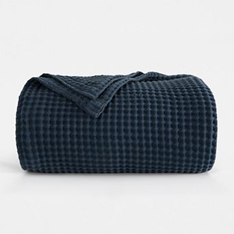 Home Collection Cotton Waffle Textured Throw Blanket
