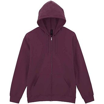 Gildan Mens Softstyle Fleece Midweight Full Zip Hoodie
