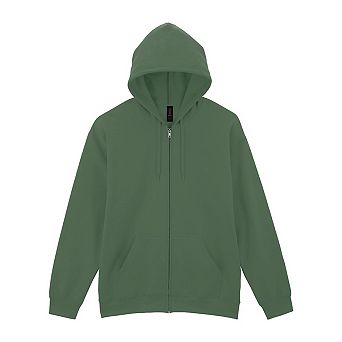 Gildan Mens Softstyle Fleece Midweight Full Zip Hoodie