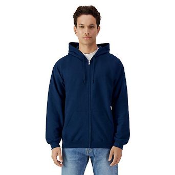 Gildan Mens Softstyle Fleece Midweight Full Zip Hoodie