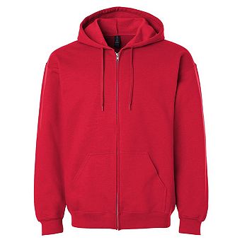 Gildan Mens Softstyle Fleece Midweight Full Zip Hoodie